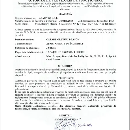 Clasificat - Cazare Grupuri Ap 2dormitoare Si Living - Vouchere, Factura, Petfriendly, Adminro Srl Braşov